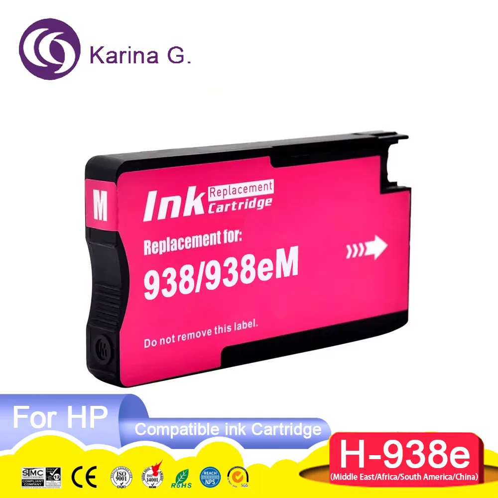 For 938e 938 Premium Color Compatible Inkjet Ink Cartridge for OfficeJet 9110b