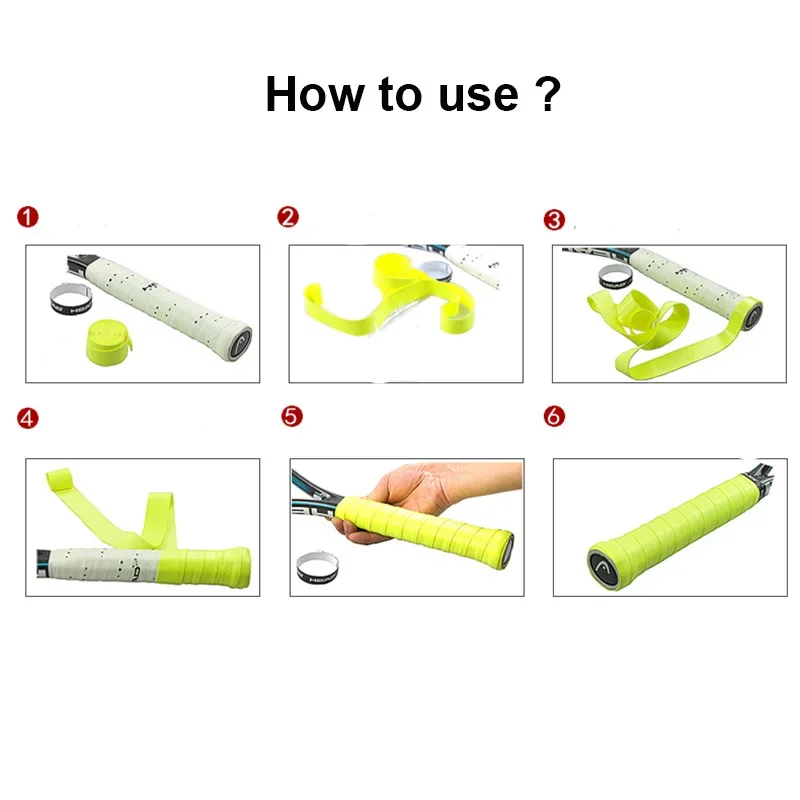 Tennis Accessories Racket Grip Overgrip Tape Sticky Anti Slip 10 Pieces Original Tennis Racket Grips Padel Badminton Squash Sweatband