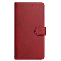 Leather Anti-Theft Wallet Case for Motorola Moto G Series (Red)
