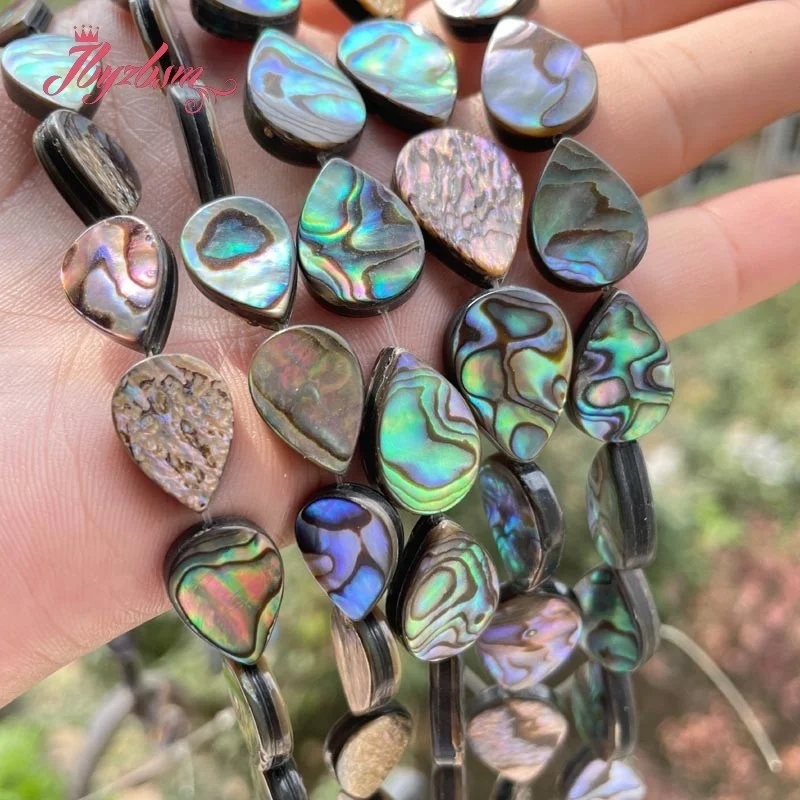 Drop Abalone Shell Spacer Beads Natural Stone for DIY Accessories Charms Necklace Bracelet  Pendant Earrng Jewelry Making 15