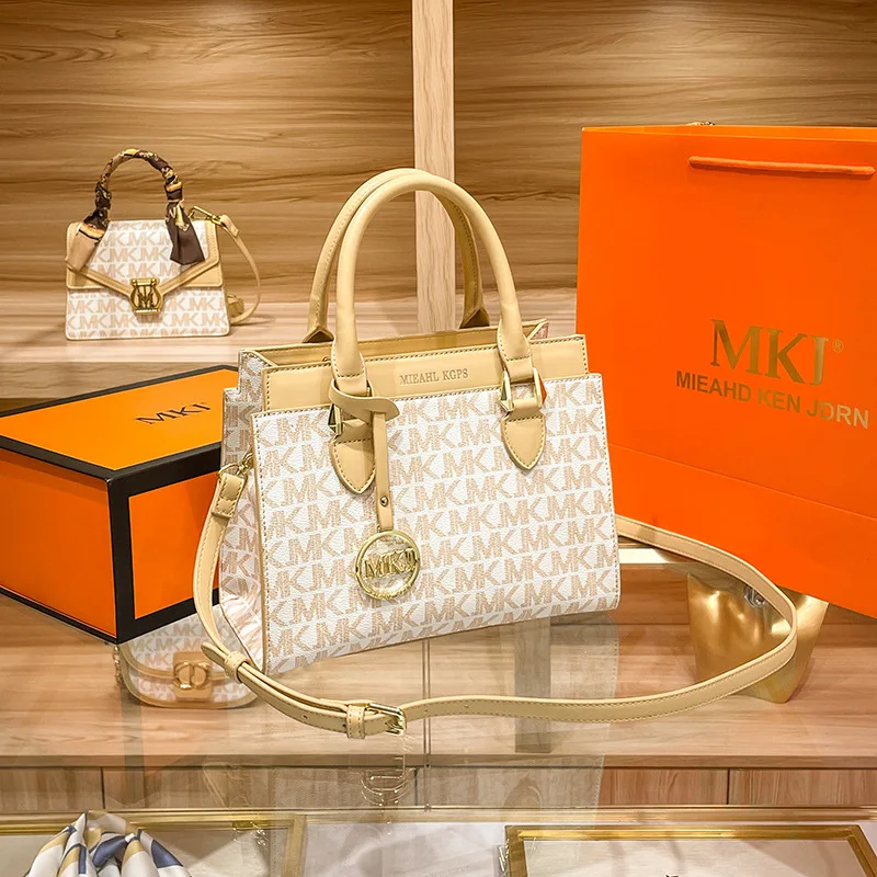 

MKJ Women's Bags 2023 New Print Luxury Handheld One Shoulder Bag Temperament Large Capacity Crossbody Women Handbags Luxury Bags