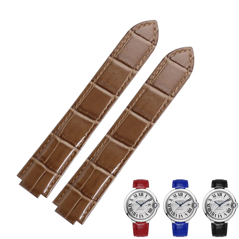 

FUYIJIA Women Cowhide Watchbands BALLON BLEU DE C-ARTIER WSBB0068 Substitute Strap 14MM~20MM Folding Buckle Genuine Leather Belt
