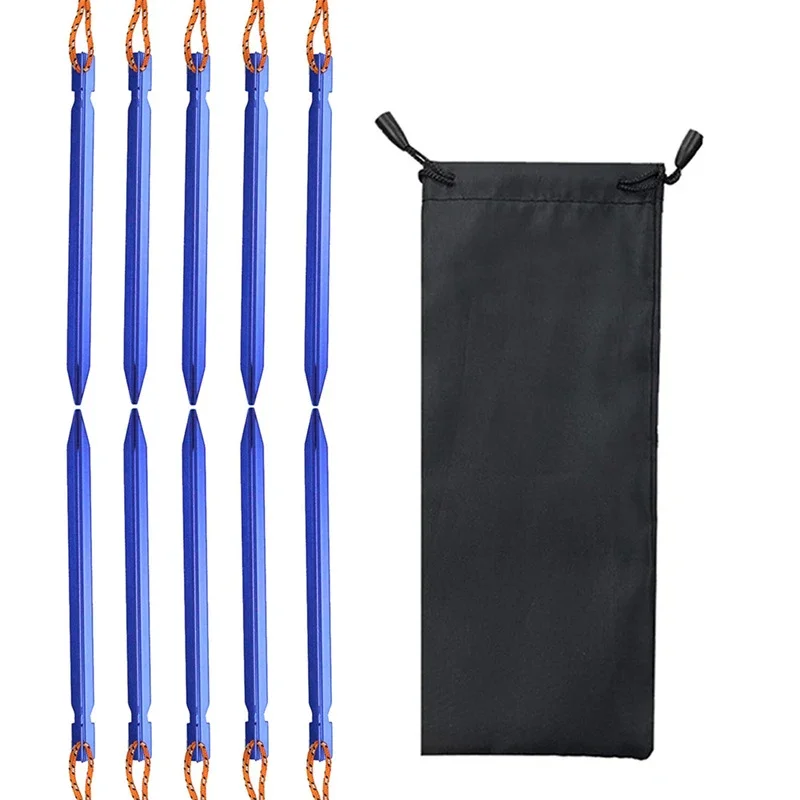 Set da 10 picchetti for tenda ultraleggeri in lega di alluminio