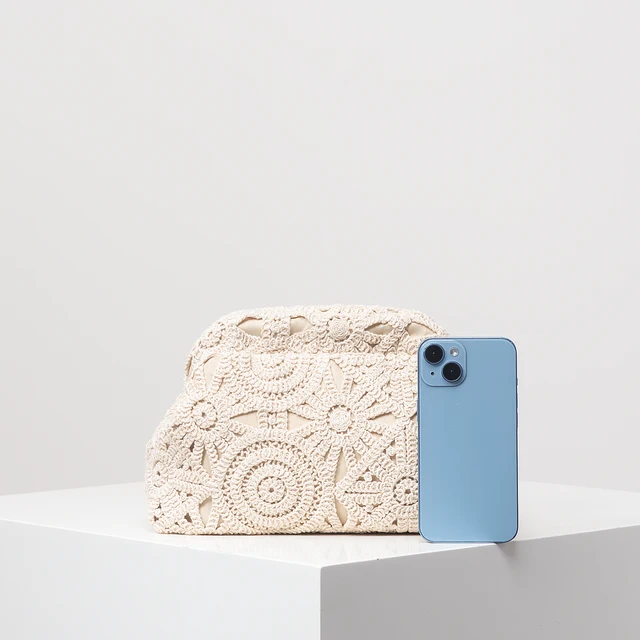 Pattern hollow woven bag, simple clutch bag, 2
