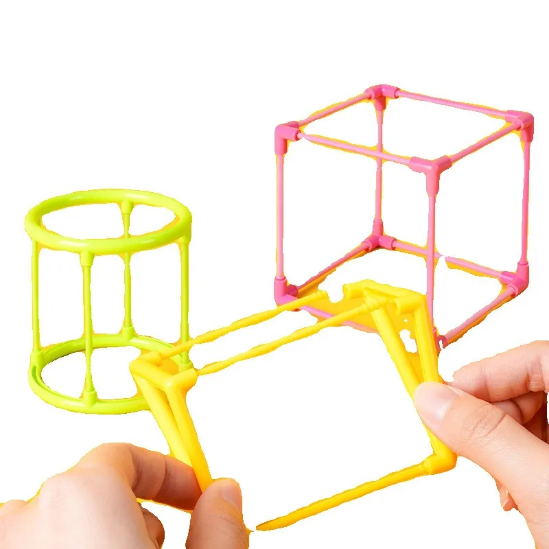 Geometry Building Set for 5th and 6th Grade Second Semester 3D Shape Recognition Combination Math Teaching Aids Learning Tool - 5
