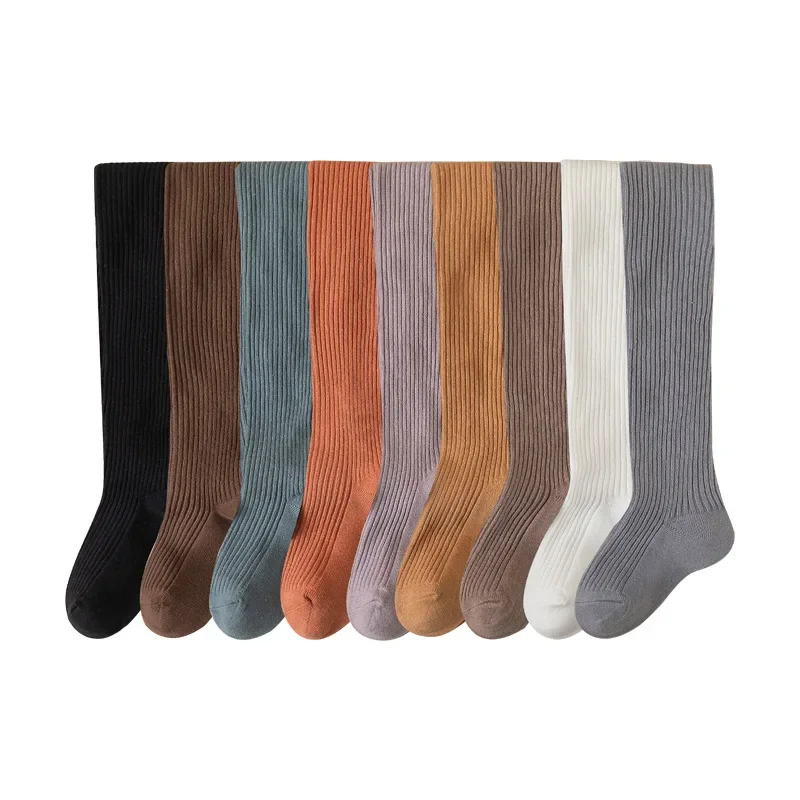 Spring Autumn Girls' Leggings Solid Color Baby Outgoing Socks Children's Medium Thick Pantyhose Pantyhose Children's Clothes