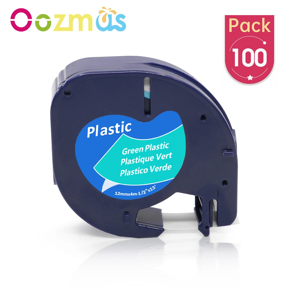 

Лента для этикеток 91200 PK 91201 LT, 12 мм, совместимая с Dymo Letratag Plastic 91331 91201 для лазерного принтера