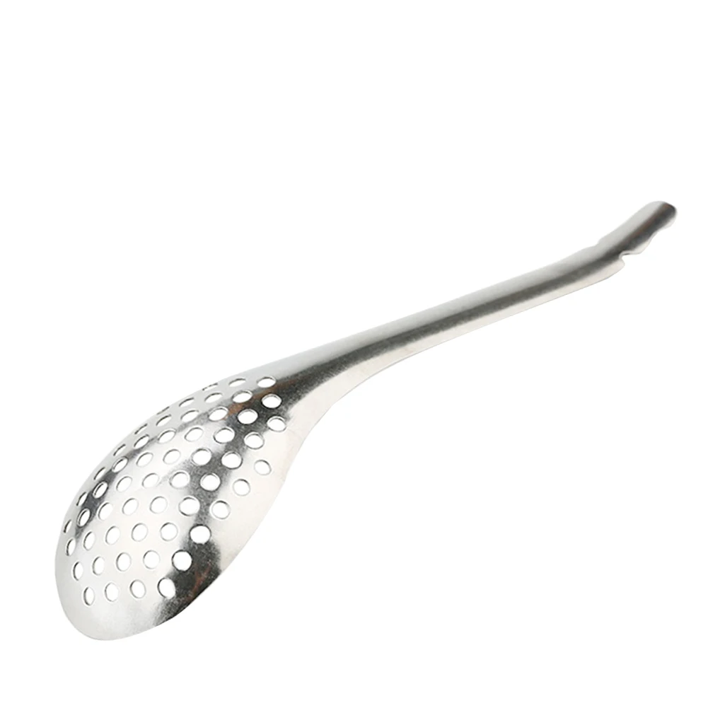 

1pc/3pcs FoodStrainer 56 Holes Restaurant Durable Caviar Spoon Portable Stainless Steel Cooking Home Handheld Sauce Kitchen