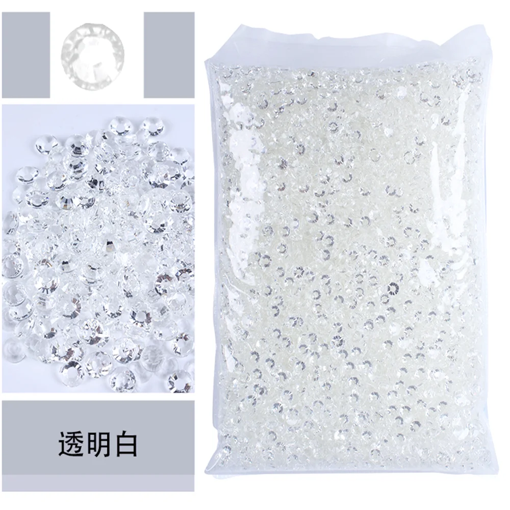 Vibrant Jelly AB Color FlatBack Resin Rhinestones for Nail Art and Garment Embellishment