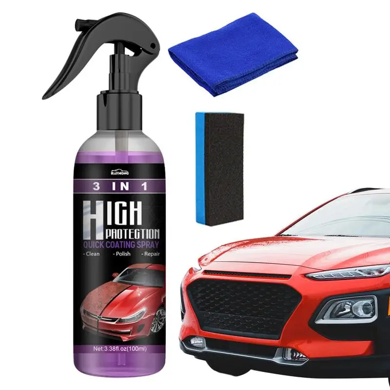 3 In 1 Set Spray Per Rivestimento Rapido Ad Alta Protezione Shine Armor Ceramic Car Paint Scratch Repair Remover Nano Polishing Paint Wax