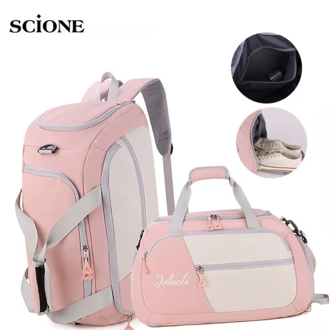 Moda Femminile Yoga Borsa Sportiva Ragazza Zaino Borsa Scarpe Stoccaggio Grande Capacità Impermeabile Viaggio Danza Tote Crossbody Tempo Libero