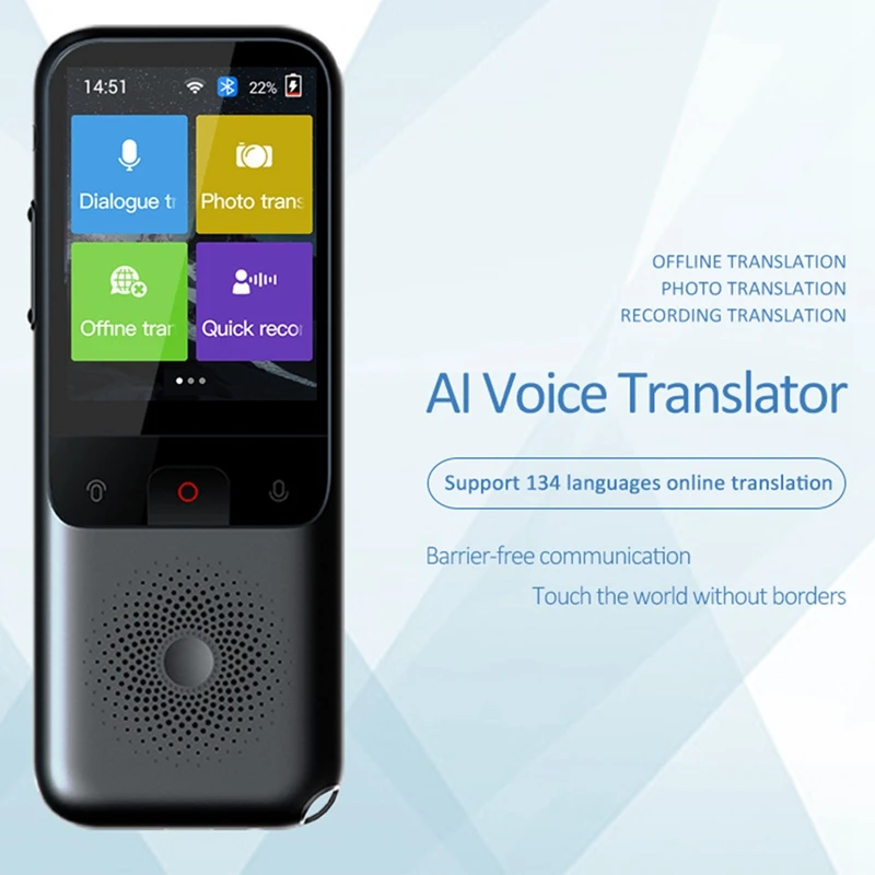 

T11 Intelligent Voice Translator 134 Languages Wifi Translator Voice Photo Translator Simultaneous Online Translation