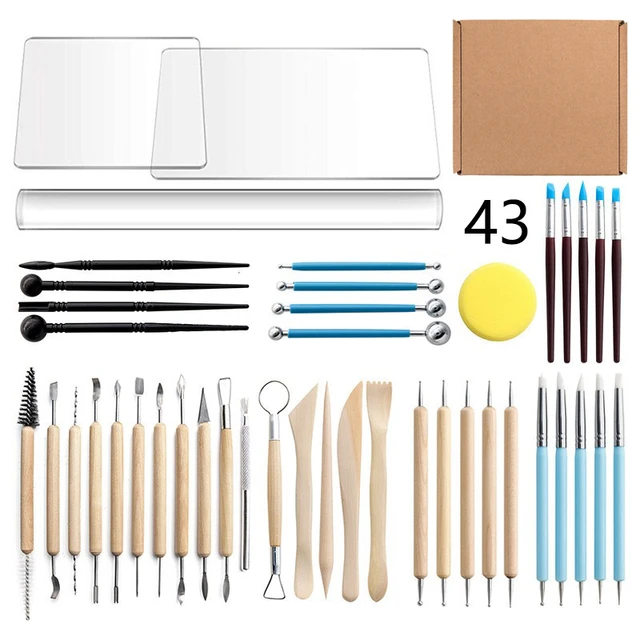 Clay Tools 43pcs Pottery Tools Clay Sculpting Tools For Kids Clay