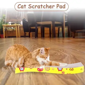 Wooden Cat Scratcher Scraper Detachable Lounge Scratching Post For Cats Training Grinding Claw Toys Cat Scratch Board 2