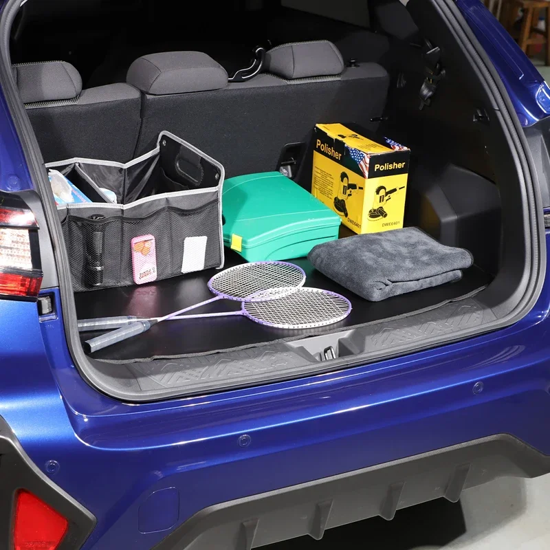 

For Subaru Crosstrek 2024+ PVC Leather Black Car Styling Car Trunk Wear Pad Sticker Car Interior Protection Accessories