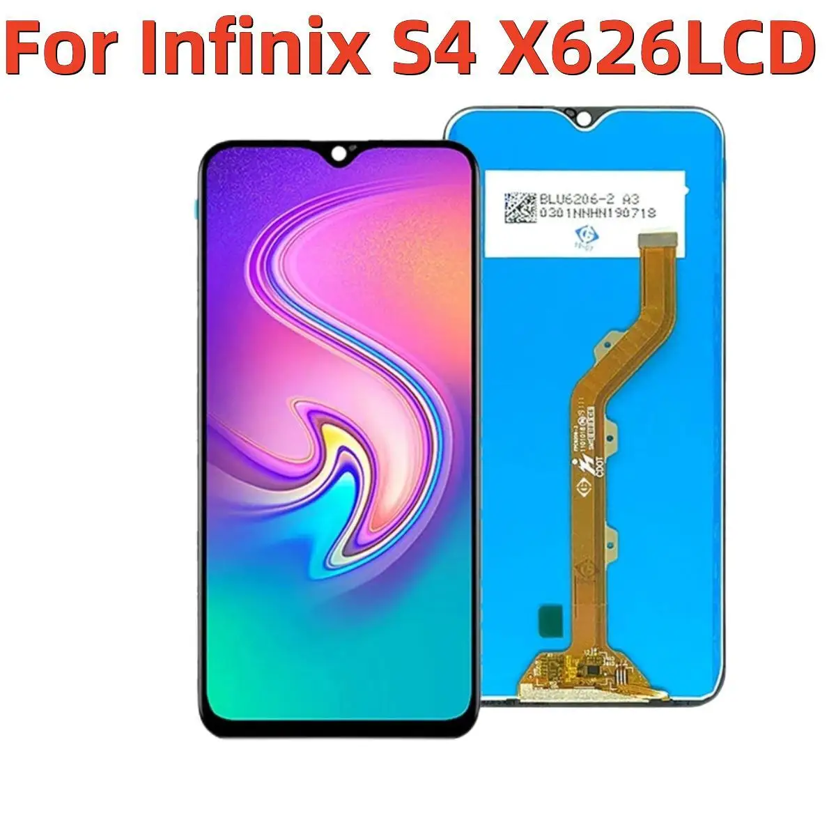 

ЖК-дисплей 6,2 дюйма для Infinix S4 X626 X626B X610B X626B, дисплей с сенсорным экраном и дигитайзером в сборе, замена стекла