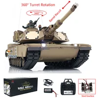 Heng Long 1/16 7.0 Plastic M1A2 Abrams RC Tank 3918 Steel Gearbox Barrel Recoil TH17792-SMT4 1