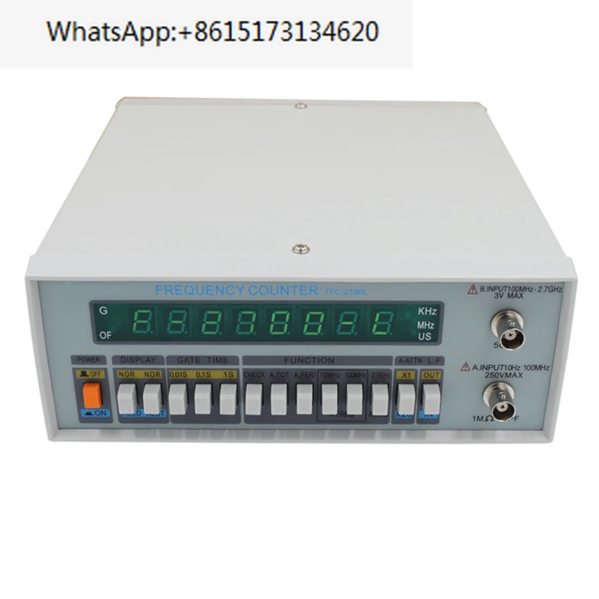 

TFC-2700L Multi-Functional High Precision Frequency Meter 8 LED Display Instrument 10HZ-2.7GHZ High Resolution Frequency Counter
