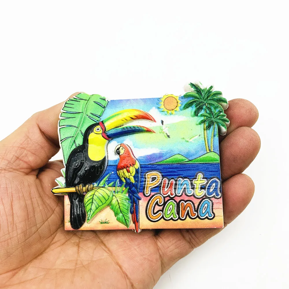 Punta Cana Ancoraggio 3D Dominica Magnete da Frigorifero