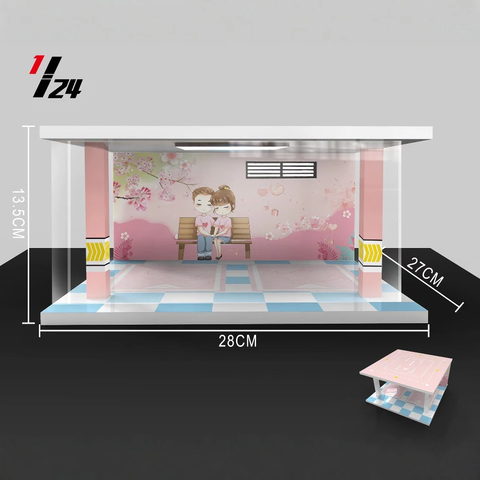 1/32 1/24 1/18 Scale Lighting Parking Lot Assembly Toy Diecast Alloy Model Car Garage DIY Scene Collection Display Toy Car Gift image 37