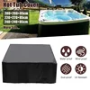 Square Universal Hot Tub Dust Cover Cap Waterproof Anti-UV All-Weather Spa Cover Cap Protector Hotspring Snow Rain Dust Covers 1