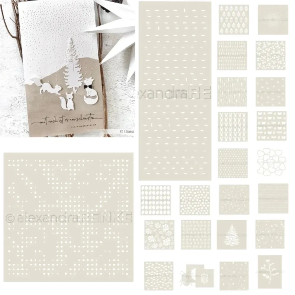 Stencil 'Bubbles' Pattern Graffiti Drawing Tool Spray Painting Template DIY Window Scrapbooking Decor