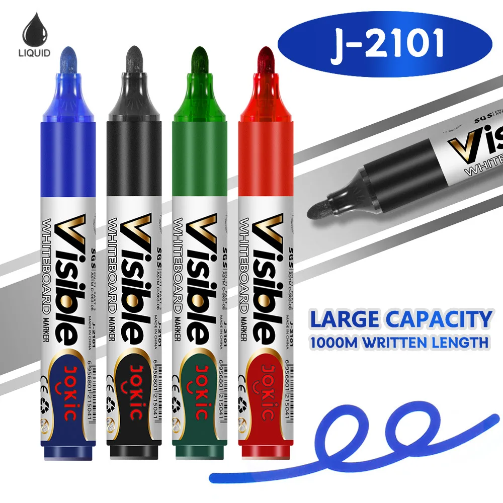 Erasable Magnetic Whiteboard Marker Pen Blackboard Marker Chalk Glass Ceramics Office School Art Stationery 4Pcs/Set white marker pens,pen marker,marker pens,whiteboard pens,dry erase markers