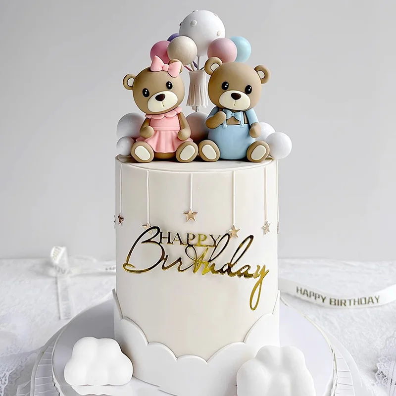 Topper Per Torta Orso Aereo: Decorazioni Per Festa Primo Compleanno