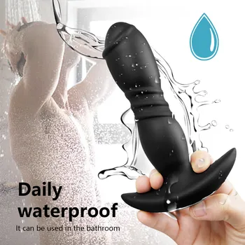 Telescopic Prostate Massager Male Anal Vibrator Butt Plug Stimulator Wireless Remote Adult Products for Couple Sex Toys for Men 5