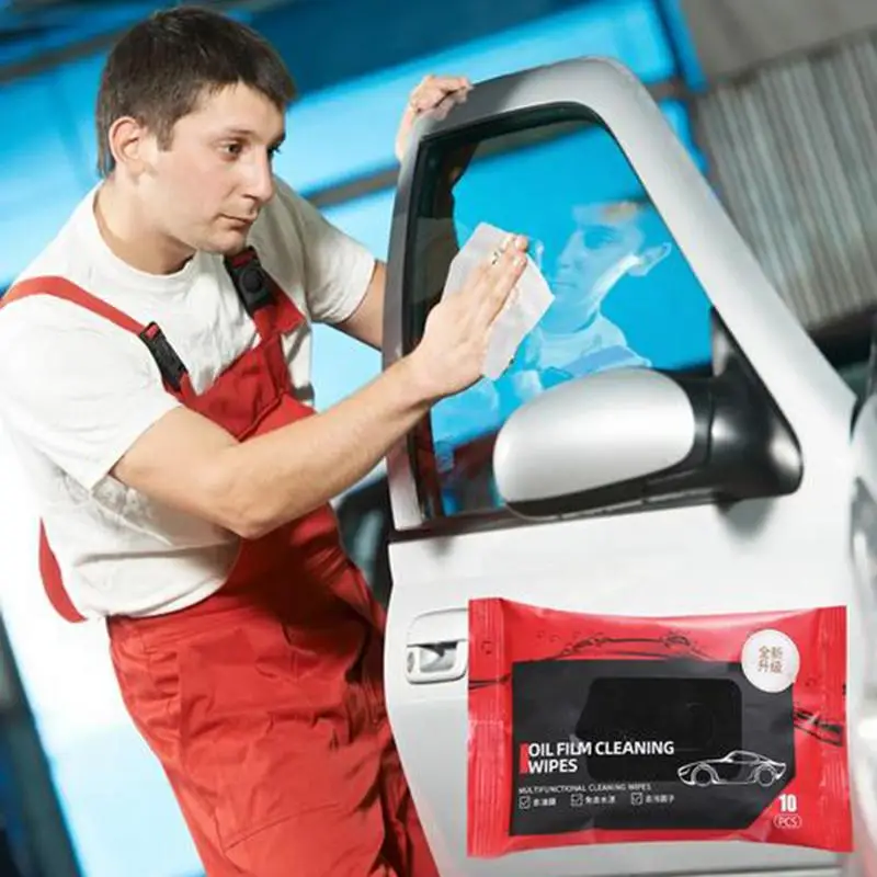 Car Window Glass Oil Film Remover Glass Wipes auto Oil Stain Cleaner Glass Oil Film Remover Wet Wipes Oil Film Cleaning Wipes