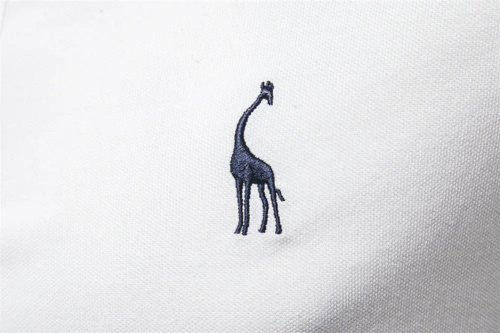 Men’s casual cotton polo shirt with lapel collar