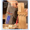 1-6Pcs Multi-Purpose 45mm Deep Drill Hole Long Nib Marker Pens Waterproof for Bathroom Woodworking Long Head Carpenter Pen 5