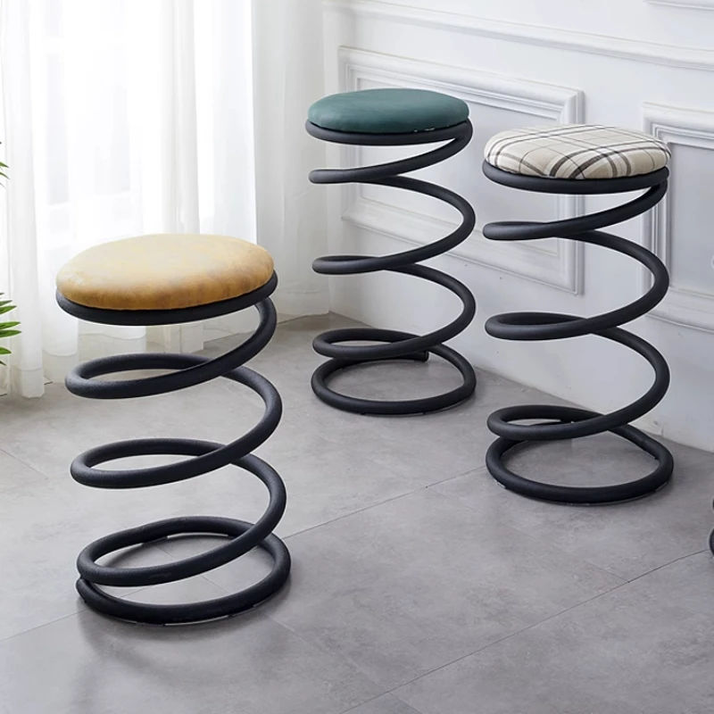 Industrial Single Bar Stools Designer Creative Waiting Outdoor American Bar Stool Reception Metal Unique Sillas De Furniture