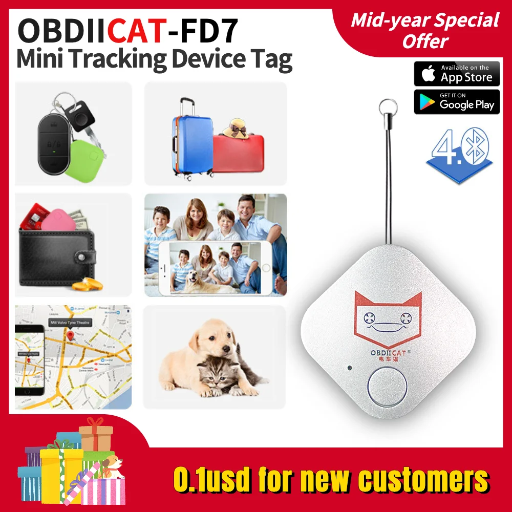 Miglior Prezzo Obd2 Auto Car Mini Anti-Lost Smart Bluetooth Remote Theft Device Alarm Gps Tracker Fotocamera Locator Car Key Tracking