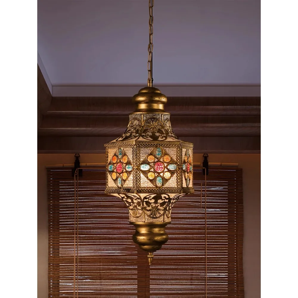 

Strange Southeast Asian style retro wrought iron chandelier bar industrial style dining room living room tea room lighting Thai