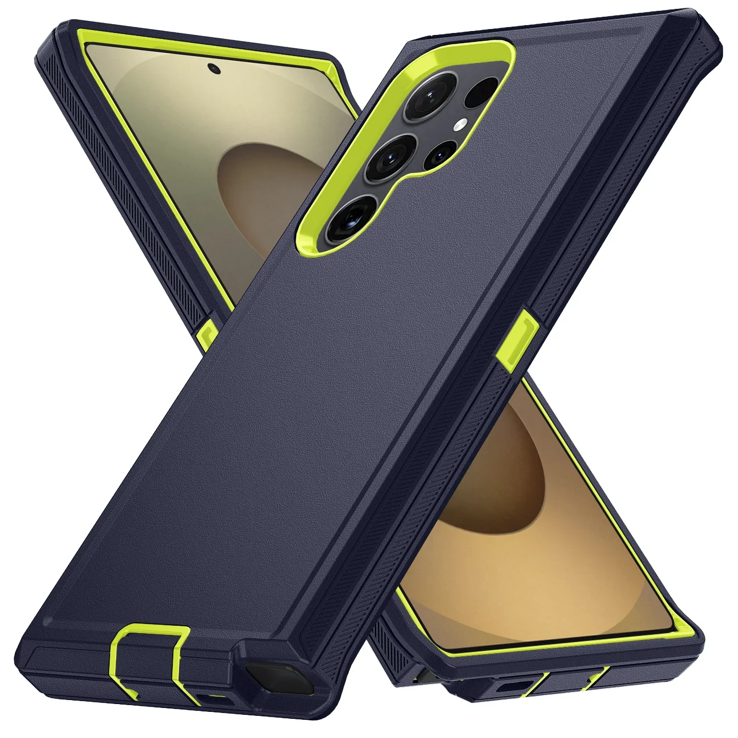 Shockproof Armor Symmetry Series Protective Case with Stand - Durable Hard PC+TPU Cover