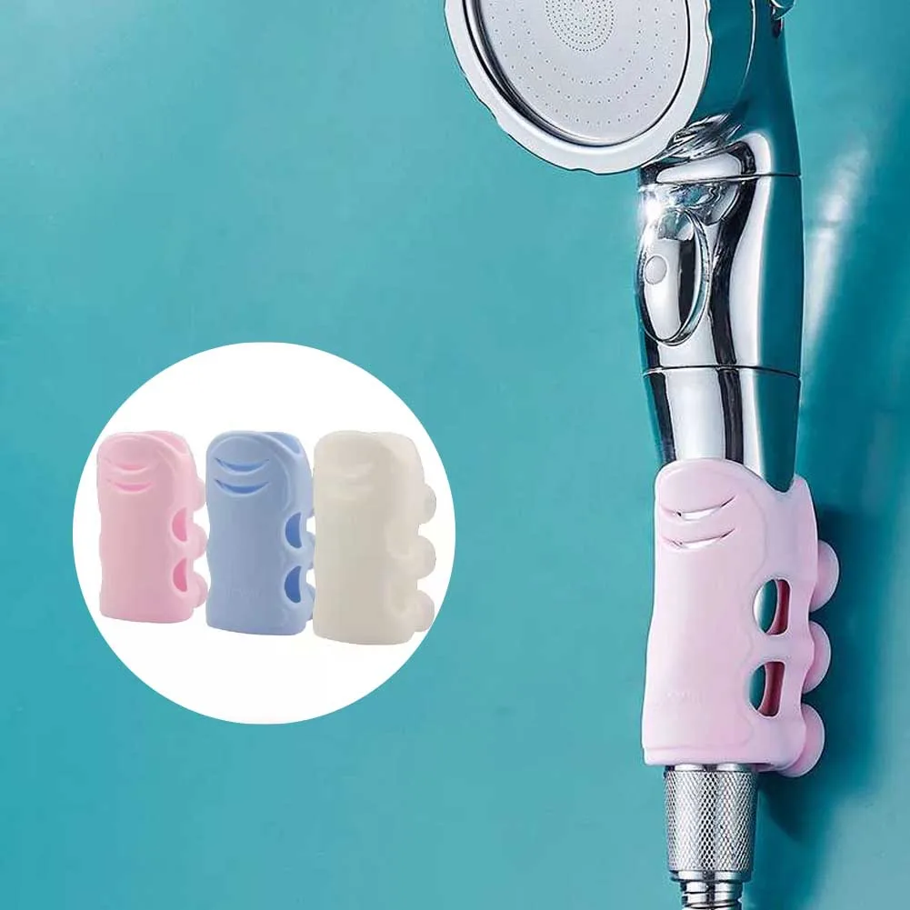 

Shower Head Holder Adjustable Fixed Bracket Sucker Showerhead Bracket Wall Mount Universal Shower Bracket Bathroom Accessories