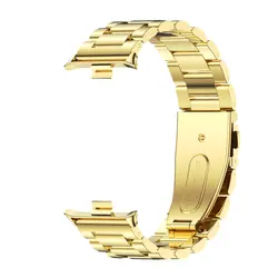 Premium Metal Mesh Stainless Steel Strap - Mi Band 10 Pro (Gold 3)
