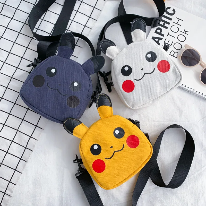 Детская сумка через плечо Pokemon Pikachu сумка-мессенджер мультяшная аниме-фигурка для