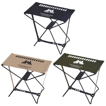 Foldable Fishing Stool Waterproof Mini Camping Stool High Load-Bearing Collapsible Travel Stool for Hiking Backpacking 1