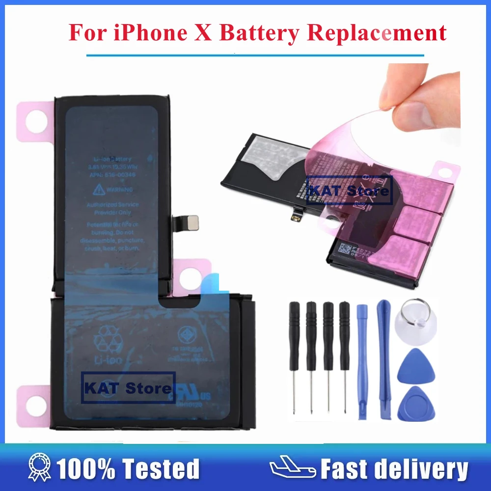 Batería puede usarse con iPhone X, Li-ion, 3.81 V, 2716 mAh, HC, original  IC, #616-00351 - All Spares