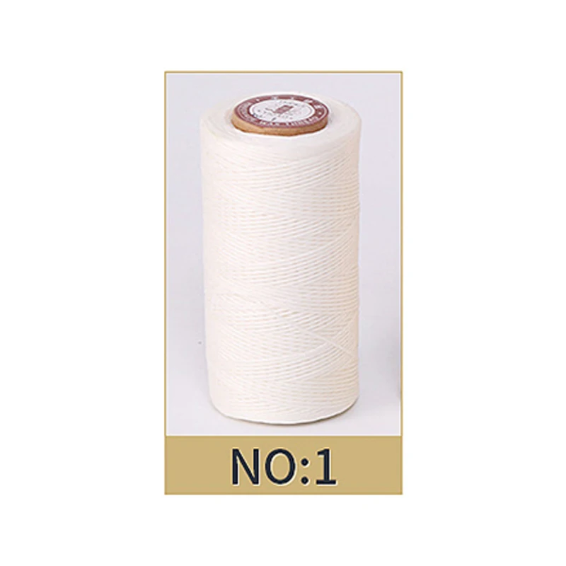 50M 0.8Mm Thickness Waxed Thread Leather Waxed Cord Diy Handicraft Tool Hand Stitching Thread Flat Sewing Line