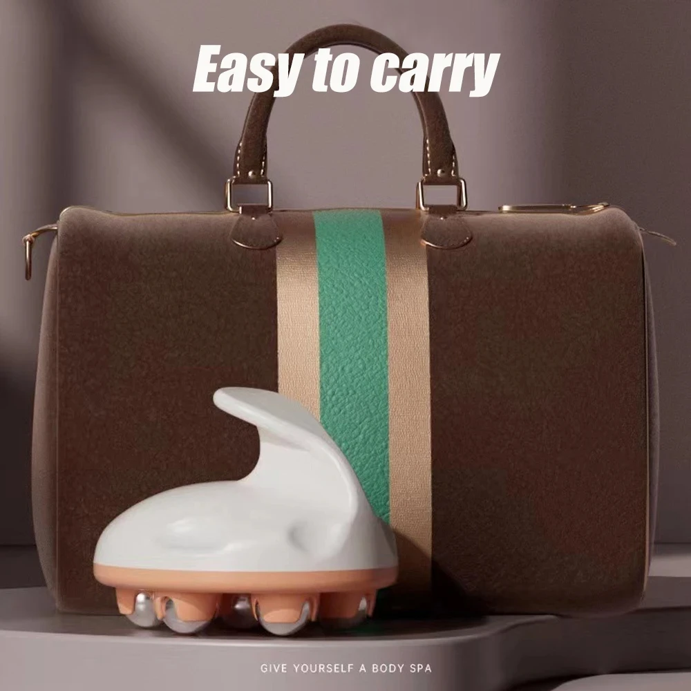 7 Bead Ball Hand Held Massager 360-degree Metal Roller Face Lifting Roller Massager Magnetic Beads Muscle Pain Relief Massage