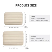 Laptop Sleeve Puffy Laptop Cover 13" 14" 15.6 Inch Notebook Case For MacBook Pro,Macbook Air Sleeve, iPad,HP,DELL Cute Bag - Image 3