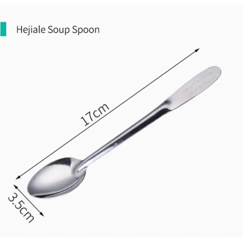 Stainless Steel Spoon Tableware Soup Rice Tableware Flat Spoon 1~10PCS