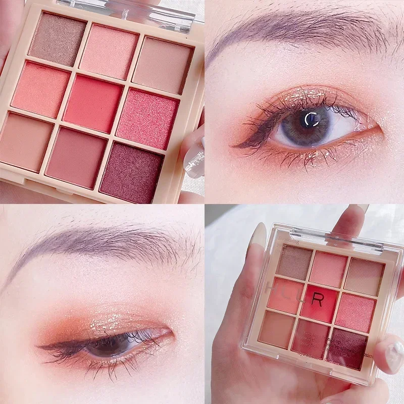 Waterproof Shimmering Matt Eyeshadow Palette Glitter Pearlescent Long Lasting Eye Shadow Pigment Makeup Palette Cosmetic eye shadow plate