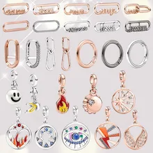 

2021 New Me Collection Dangle Charm Flash And Eye Connector Charms Fit For Original Pandora Chain Bracelet And Necklace
