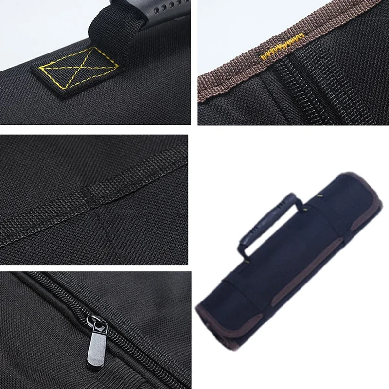 2023 High Quality Oxford Canvas Folding Wrench Bag Tool Roll Storage Pocket Tools Waterproof Storage Hand Roller Tool Bags Gifts