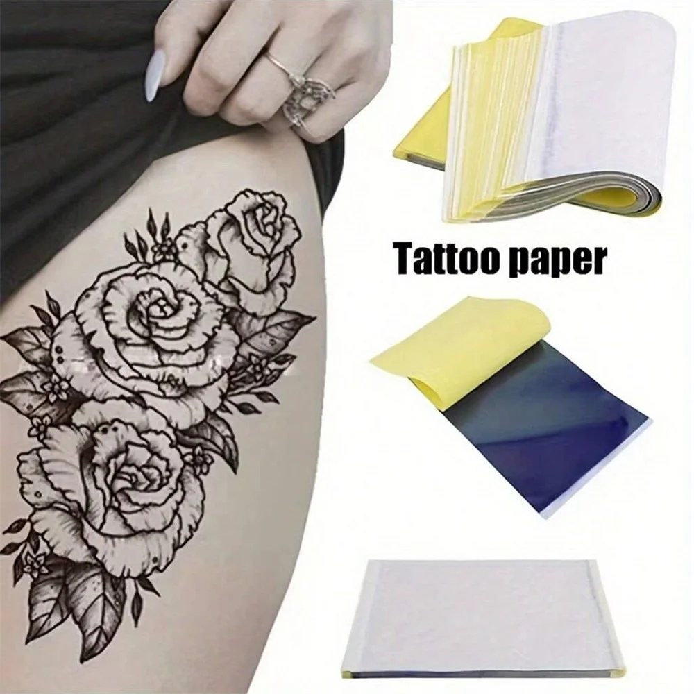 Multiple specifications of double-sided blank fake skin and multiple specifications of tattoo practice tattoo transfer paper