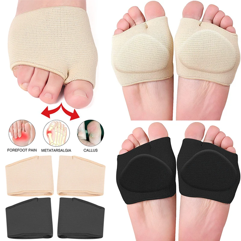 

Silicone Forefoot Shoe Pads Metatarsal Half Insoles Pain Relief Cushion Hallux Valgus Corrector Sock Anti Calluse Blister Insole